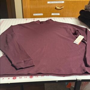 Puritan Men's Crewneck Sweater in Deep Burgandy.